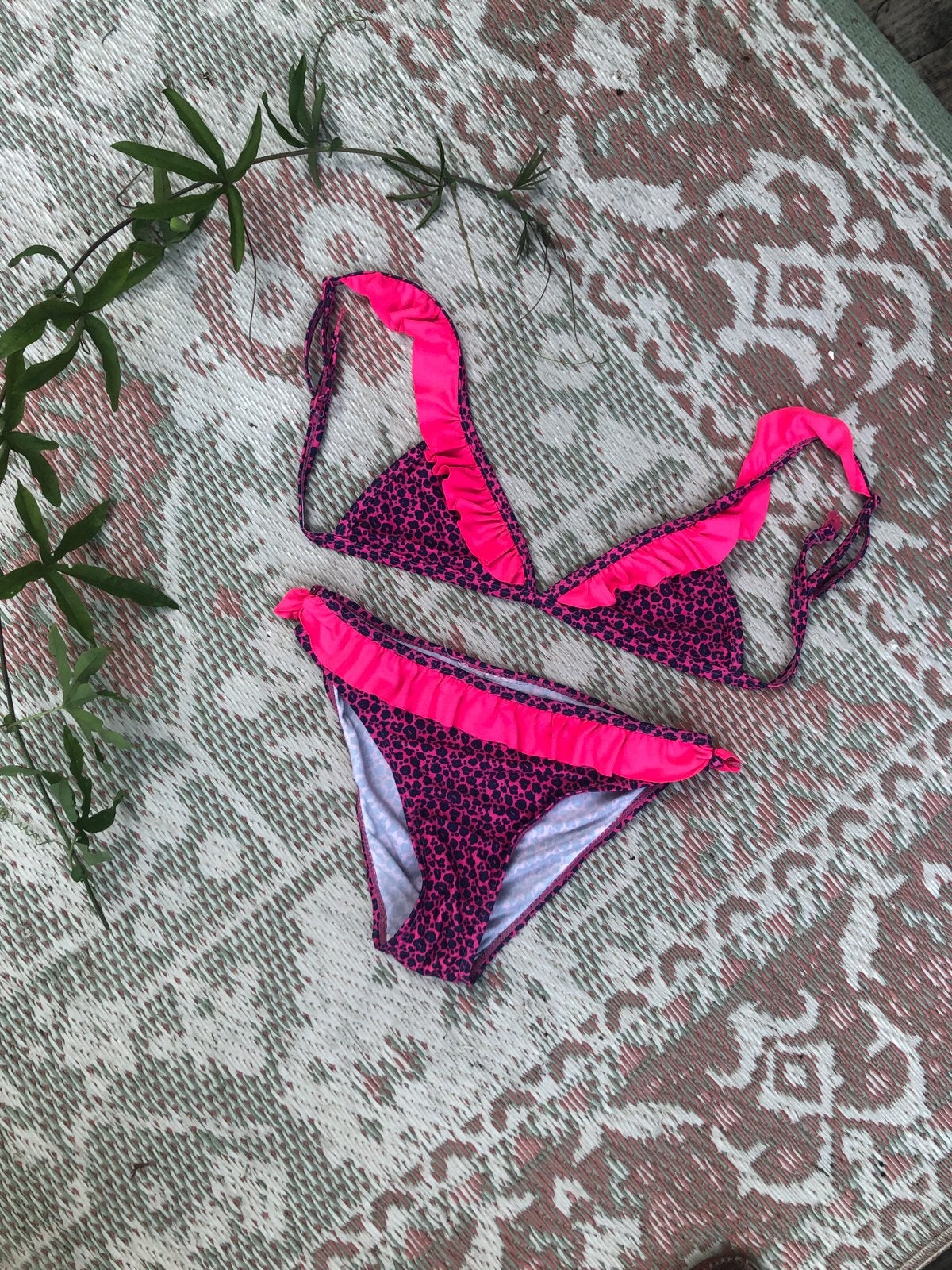 Follow the Sun Bikini - Roze Luipaardprint, Ophalen of Verzenden, Gebruikt, Meisje, Sport- of Zwemkleding