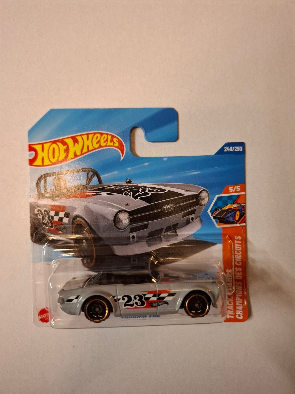 Hot Wheels Triumph TR6 - Track Champs 249/250, Ophalen of Verzenden, Nieuw, Auto
