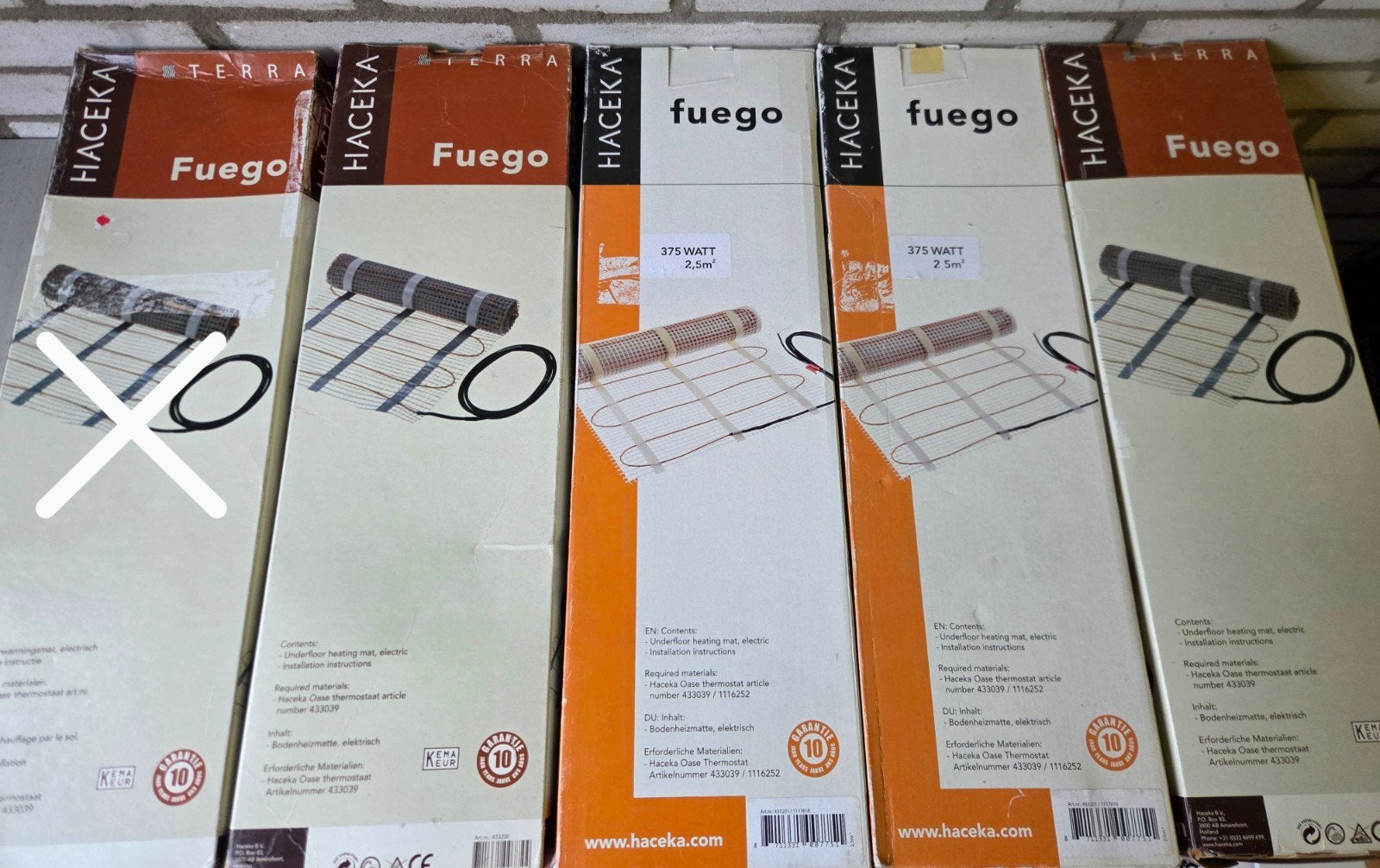 Nieuwe Haceka Fuego Elektrische Vloerverwarming, Ophalen of Verzenden, Nieuw, Minder dan 60 cm, Minder dan 30 cm