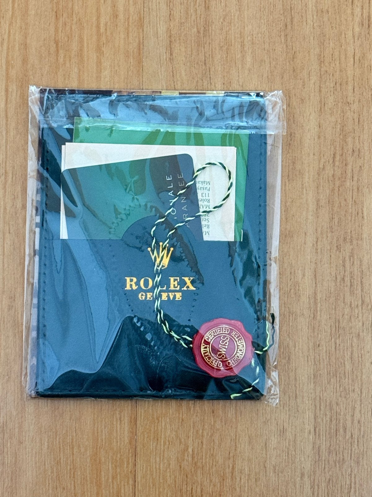 Rolex documentenhouder met papieren en zegel, Sieraden, Tassen en Uiterlijk, Horloges | Antiek, Overige merken, Overige materialen