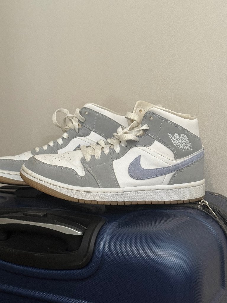 Nike Jordan grey/white/blue schoenen, Kleding | Dames, Schoenen, Verzenden, Nike, Sneakers of Gympen, Grijs