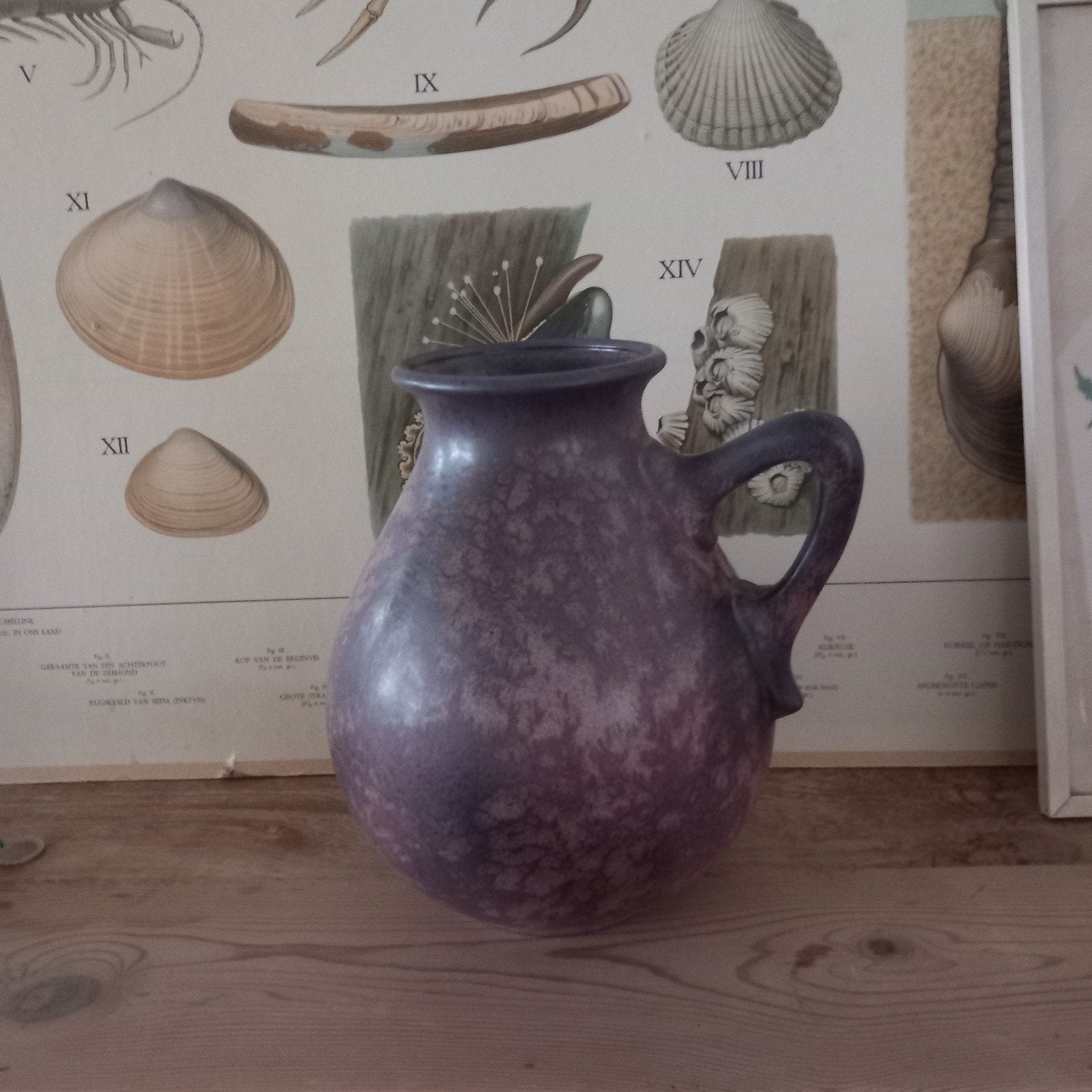 RUSCHA 308-63, paars/bruin gespikkeld, Antiek en Kunst, Ophalen of Verzenden