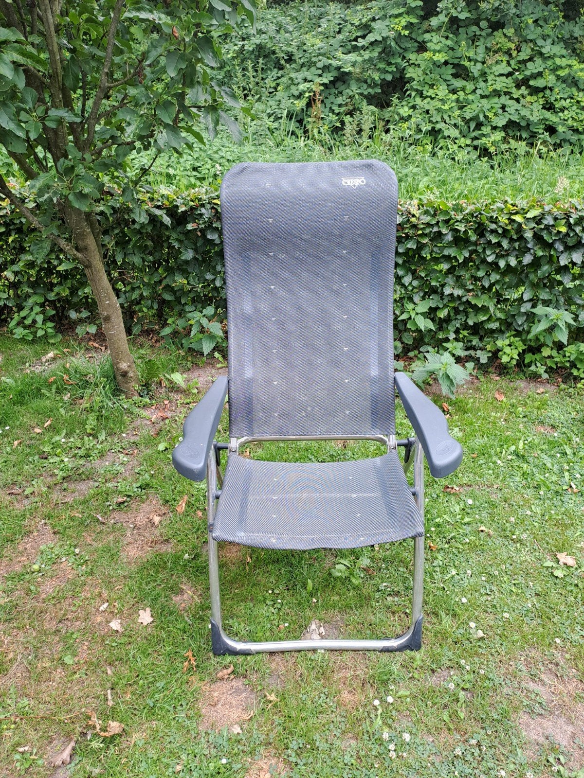 5x Crespo standenstoel met 2x voetenbank te koop aangeboden., Ophalen, Gebruikt, Campingstoel