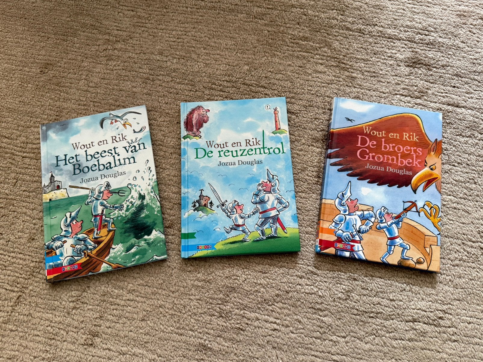 3 stuks Wout en Rik kinderboeken van Jozua Douglas, Ophalen of Verzenden, Zo goed als nieuw, Fictie algemeen