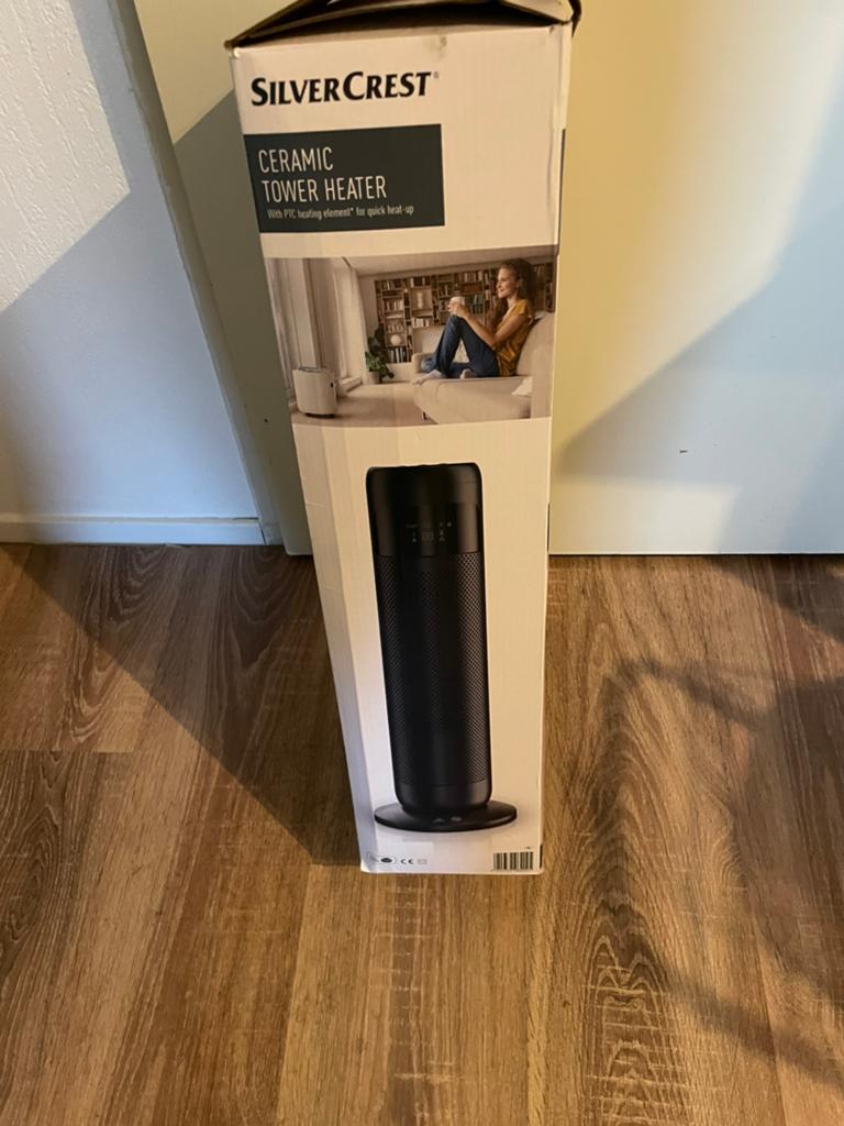 SilverCrest Keramische Torenkachel met Afstandsbediening, Minder dan 60 cm, Ophalen of Verzenden, 80 cm of meer, 800 watt of meer