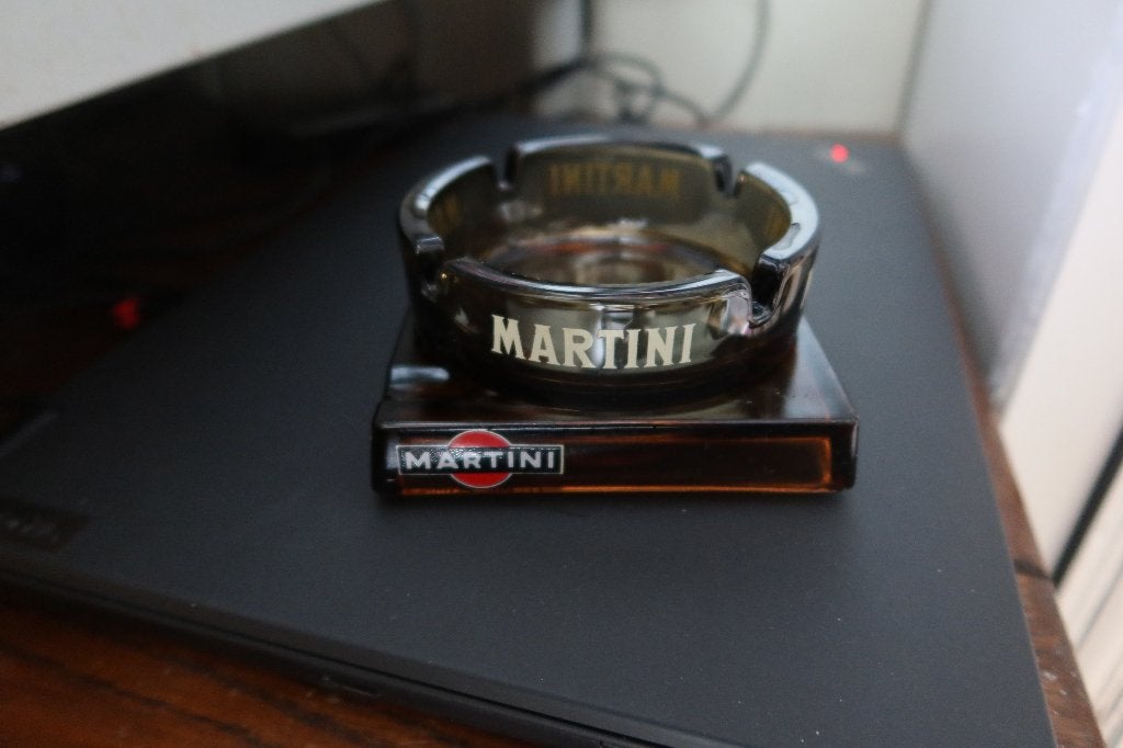 2 vintage Martini asbakken, Verzamelen, Merken en Reclamevoorwerpen, Ophalen of Verzenden, Gebruikt, Gebruiksvoorwerp