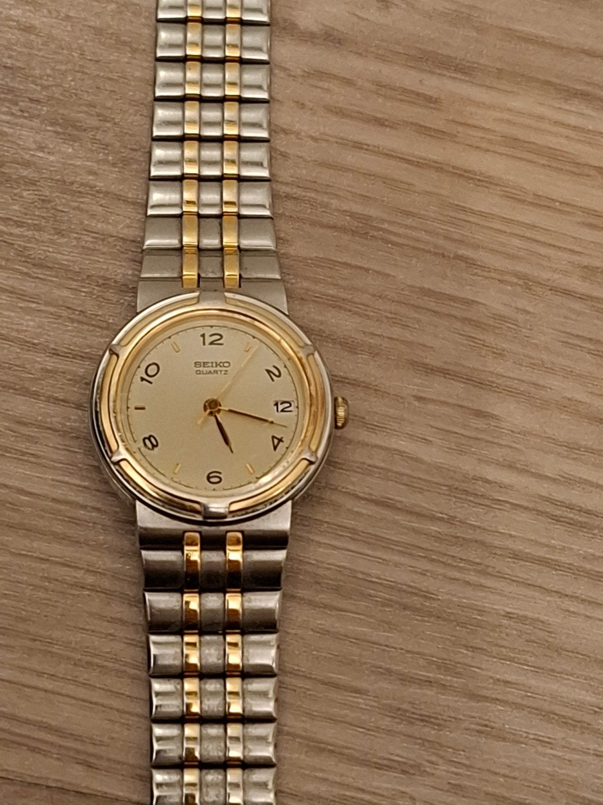 seiko vintage Quartz dames horloge, Gebruikt, Staal, Polshorloge, Ophalen of Verzenden