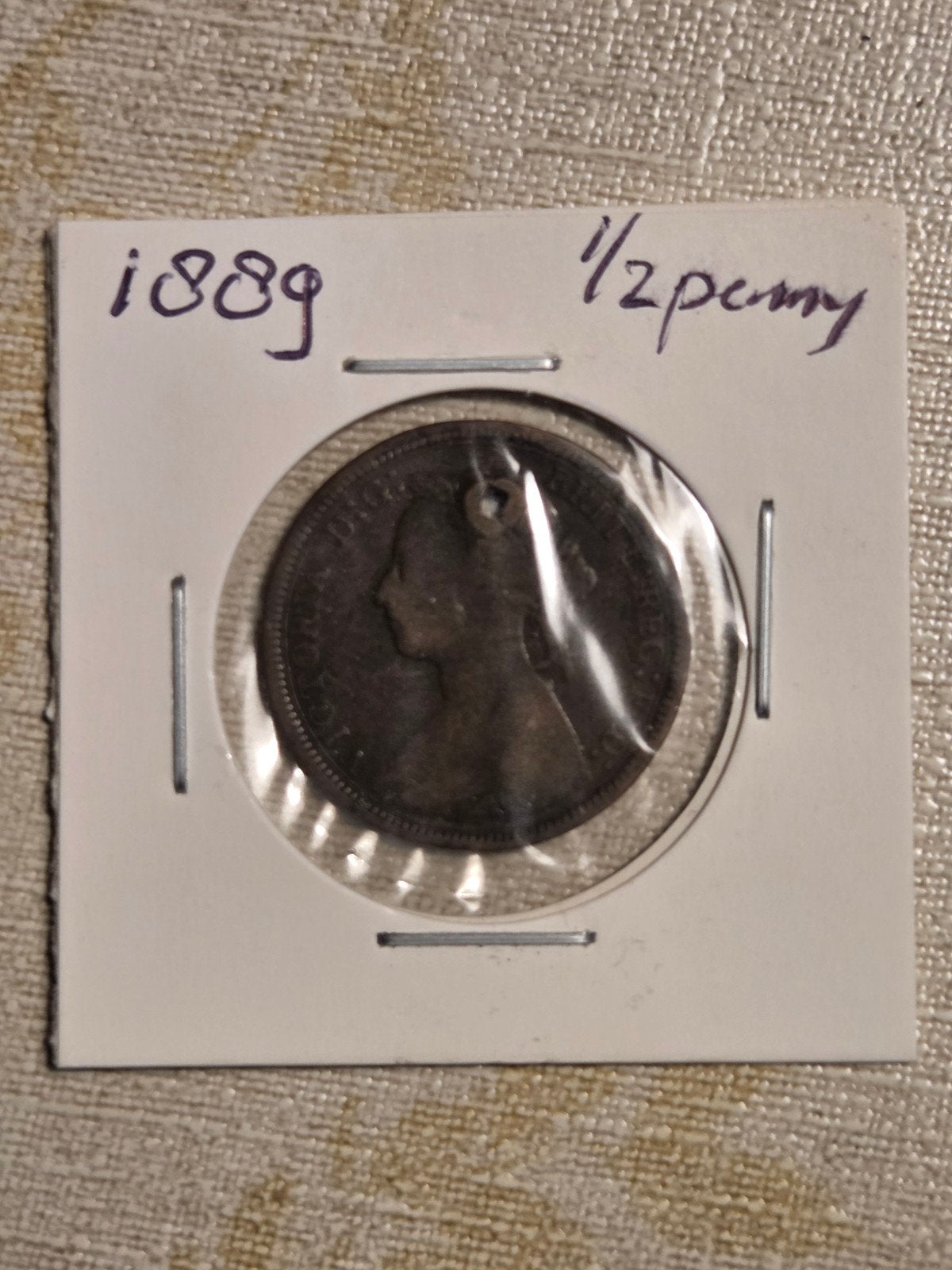Victoriaanse 1889 Half Penny Munt, Ophalen of Verzenden, Losse munt