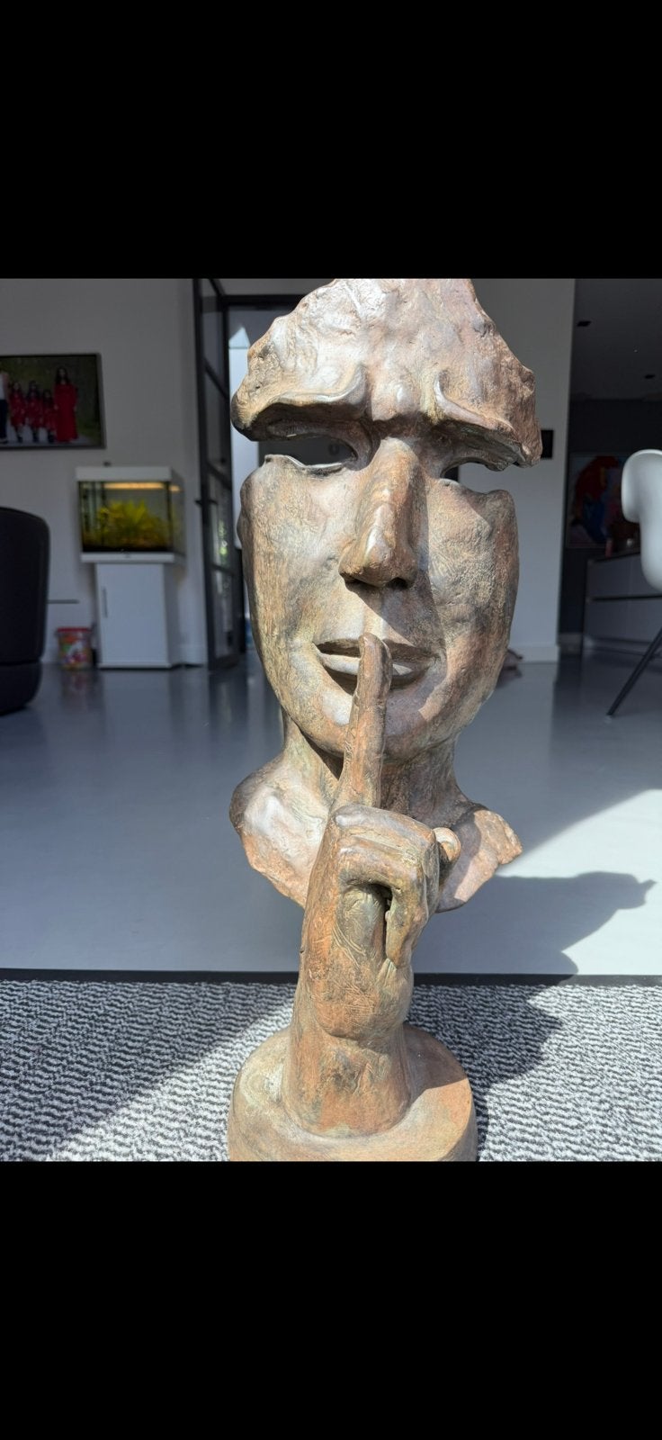 Uniek bronzen beeld, Verzamelen, Beelden en Beeldjes, Ophalen of Verzenden, Zo goed als nieuw, Mens