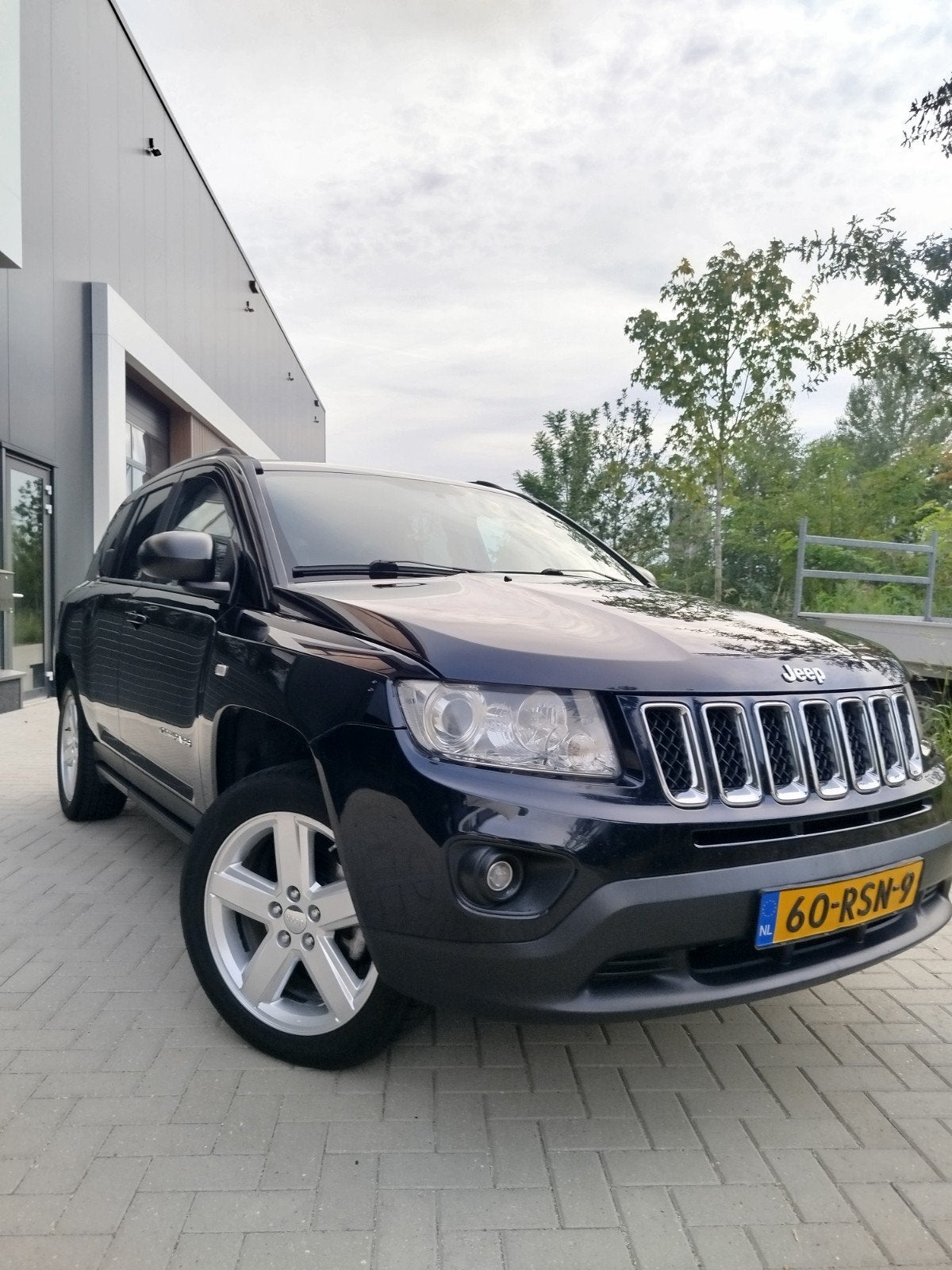 Jeep Compass 2.4 CVT 2011 Blauw Automaat 4wd, Auto's, Automaat, Euro 5, Zwart, 4 cilinders
