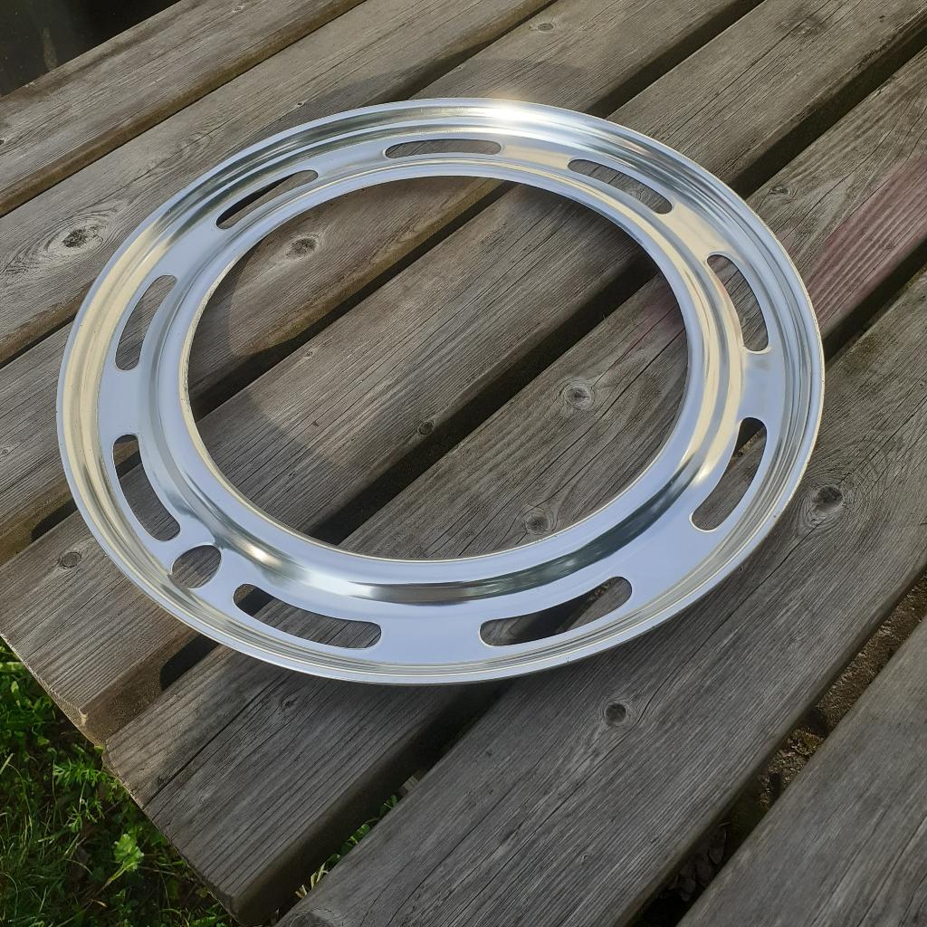 Klassieke aluminium velgsierring 15", Auto diversen, Wieldoppen, Ophalen, Nieuw