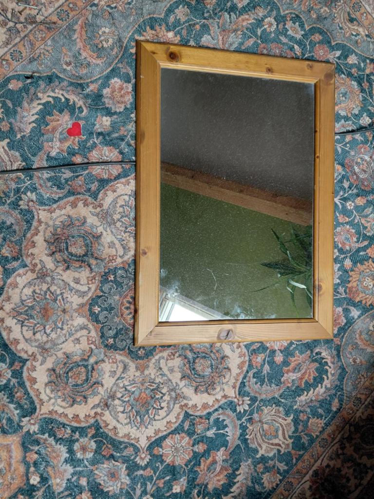 Houten spiegel met grenen lijst, Ophalen of Verzenden