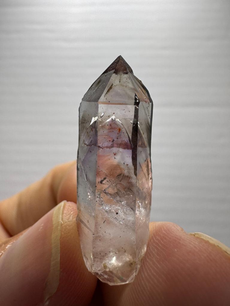 Amethist kristal enhydro mineraal - Goboboseb, Namibië, Ophalen of Verzenden, Mineraal
