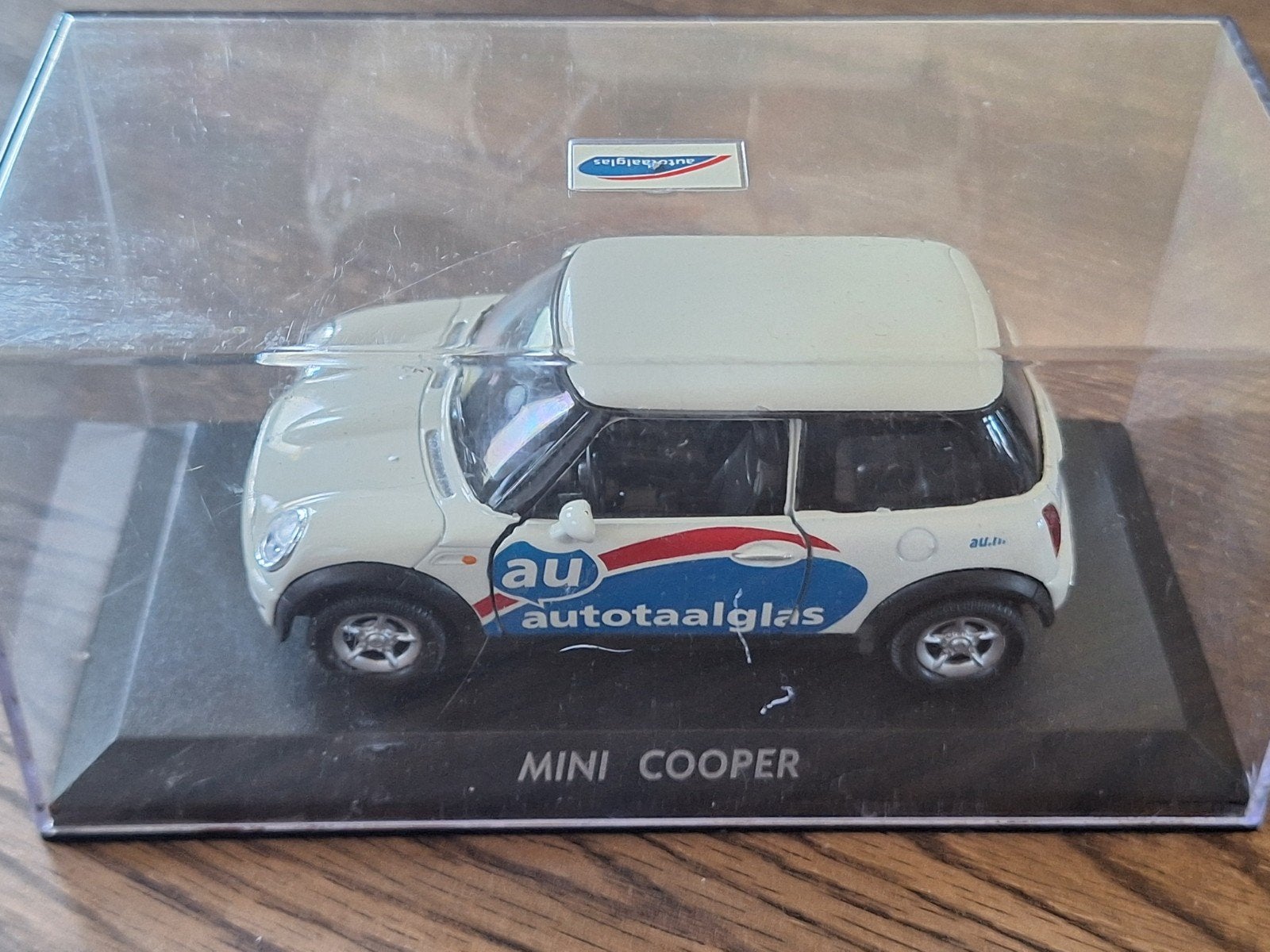 autotaalglas minicooper schaalmodel, Ophalen of Verzenden