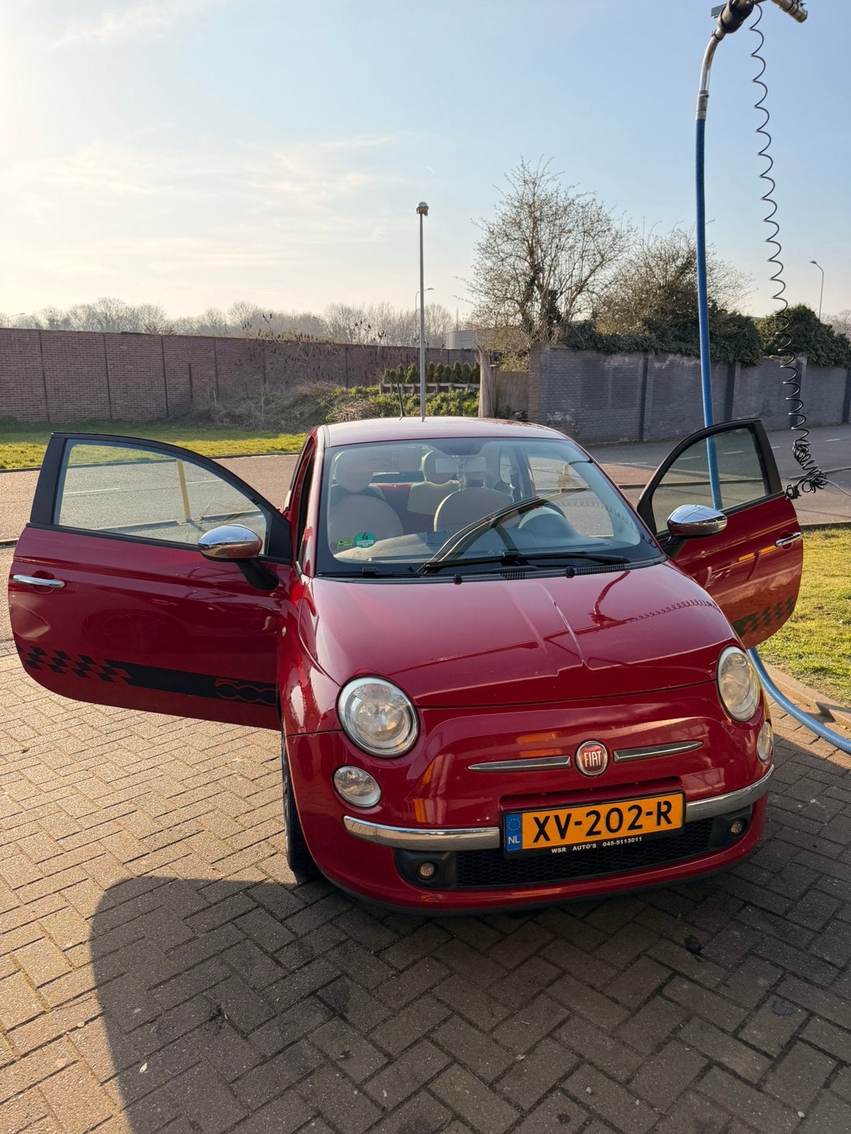 Fiat 500 1.2 C 2008 Rood, Voorwielaandrijving, 1242 cc, 4 cilinders, 840 kg