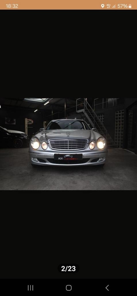 Mercedes-Benz E-Klasse 3.2 E320 Sedan AUT 2003 Grijs, Auto's, Automaat, Particulier, Dealer onderhouden, Zilver of Grijs