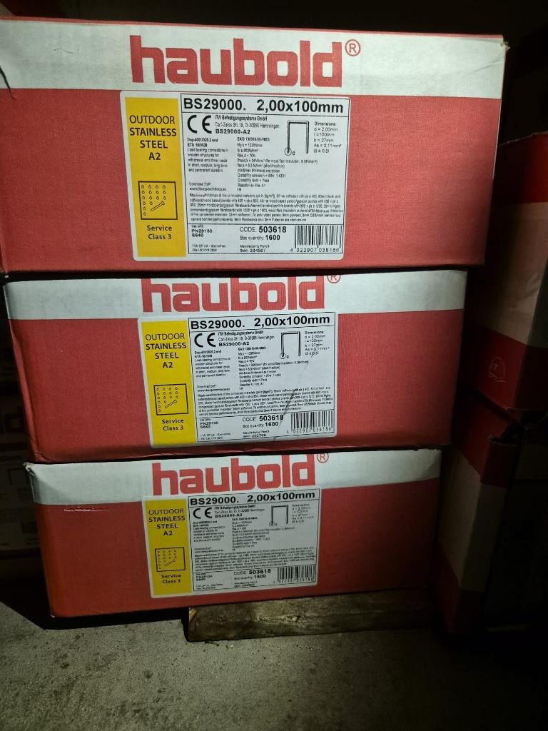 diverse haubold nieten, Ophalen, Zo goed als nieuw