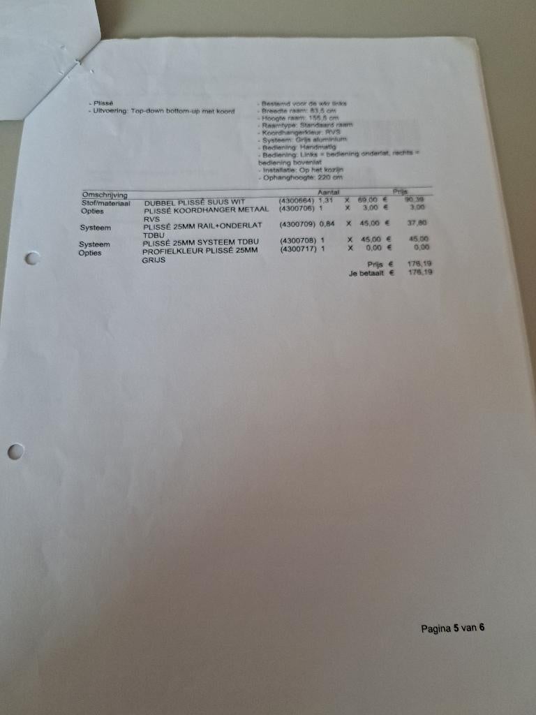 DUBBEL PLISSEE SUUS WIT - ZONNEGORDIJNEN, Huis en Inrichting, Ophalen, Nieuw, Wit