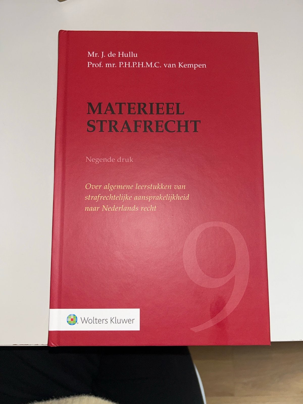 Materieel Strafrecht - Negende Druk, Boeken, Ophalen of Verzenden, Gamma, Gelezen, WO