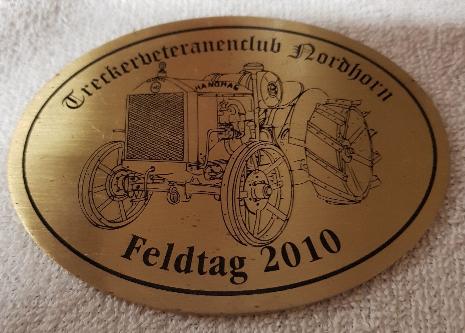 Koperen plaquette Feldtag 2010., Ophalen of Verzenden, Overige materialen, Buitenland