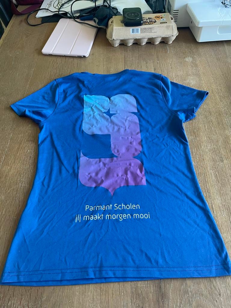 Blauw gymT-shirt Parmant Joris Dames, Maat 38/40 (M), Blauw, Ophalen of Verzenden, Zo goed als nieuw