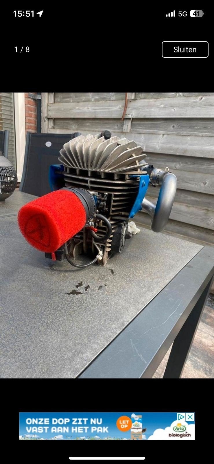 Kart motor 100cc + onderdelen, Ophalen of Verzenden, Gebruikt