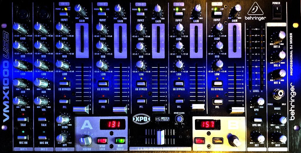 Behringer professionele dj mixer (mengpaneel), Muziek en Instrumenten, Ophalen of Verzenden, Zo goed als nieuw, 5 tot 10 kanalen
