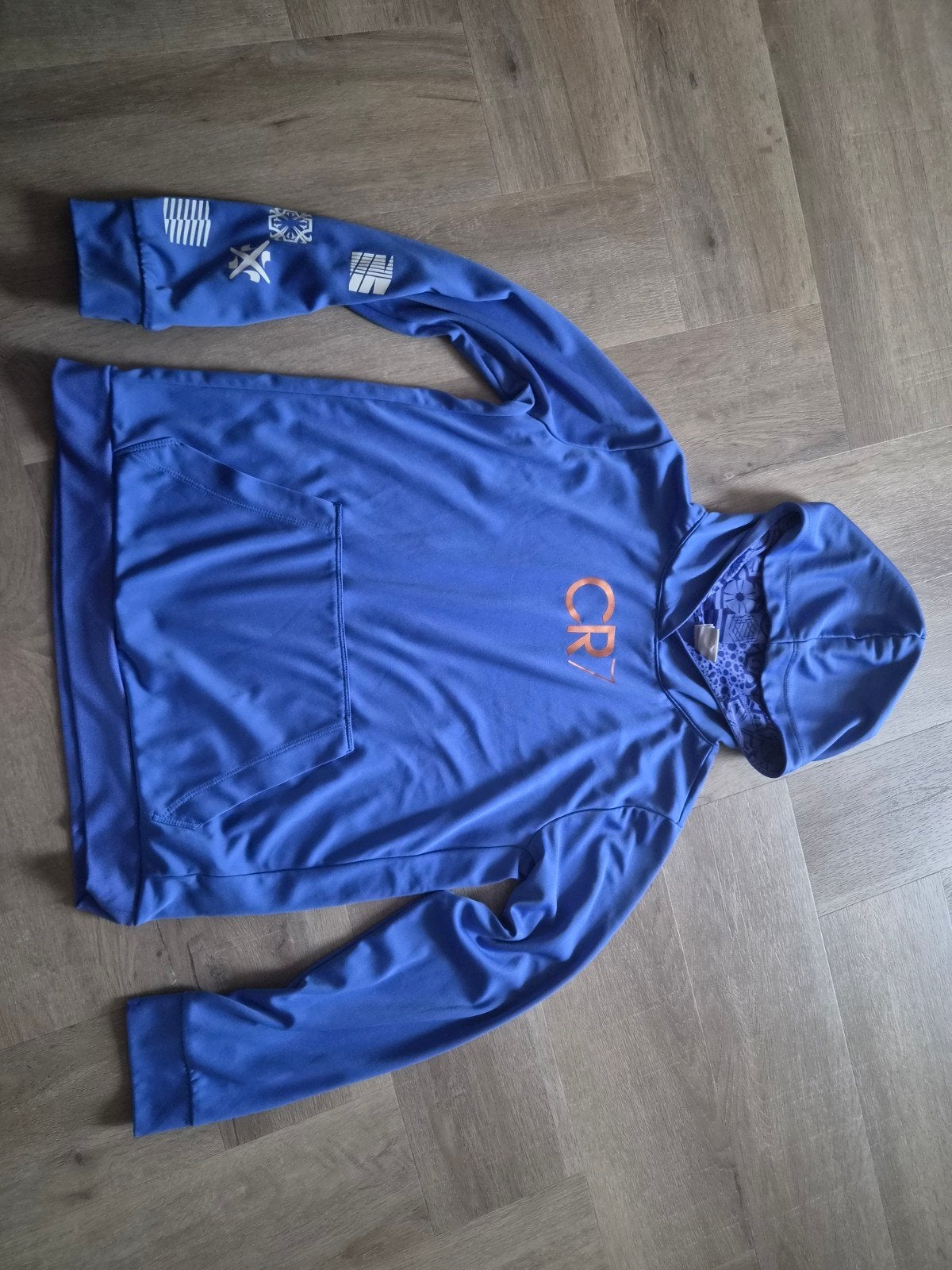 Nike CR7 Hoodie Maat 158-170 (XL) - Blauw, Kinderen en Baby's, Kinderkleding | Maat 170, Trui of Vest, Ophalen of Verzenden, Zo goed als nieuw