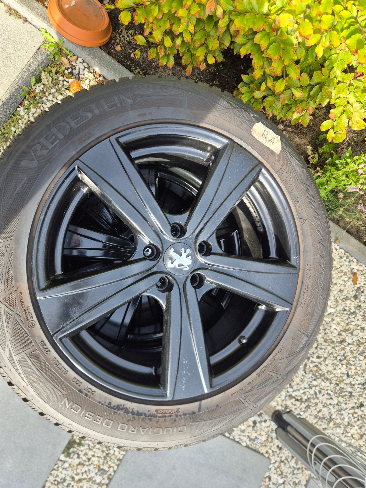 winterset Peugeot 225/55/18 met Vredestein Wintrac Pro +, Ophalen, 18 inch, Banden en Velgen, Winterbanden