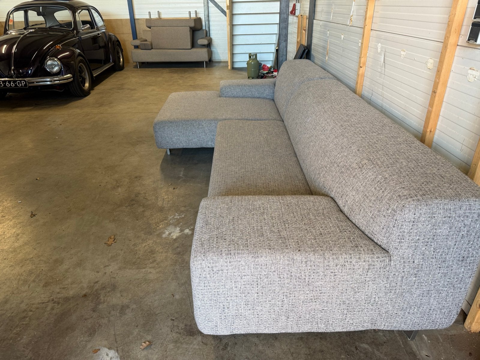Montis Lima 3-zitsbank met chaise longue - Herstofferen, Ophalen, Gebruikt, Stof