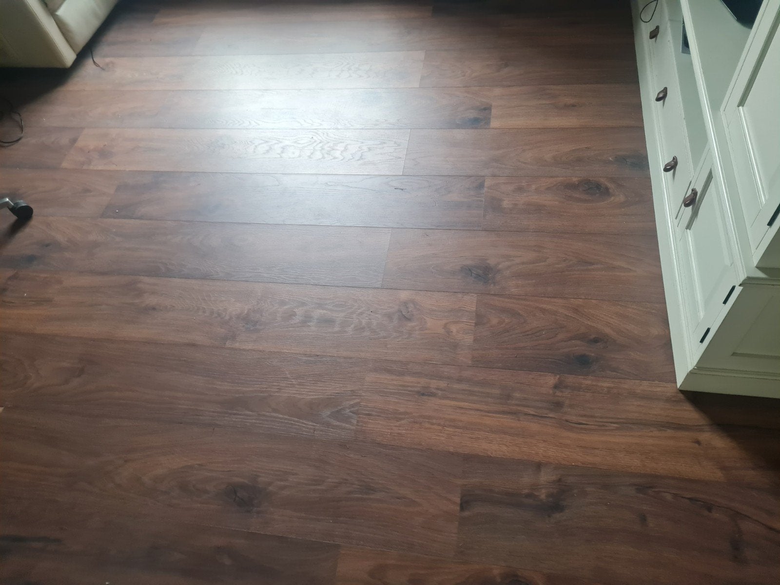 Gratis laminaatvloer (ca. 15m²) bij demontage, Ophalen of Verzenden, Gebruikt, 10 m² of meer, Laminaat