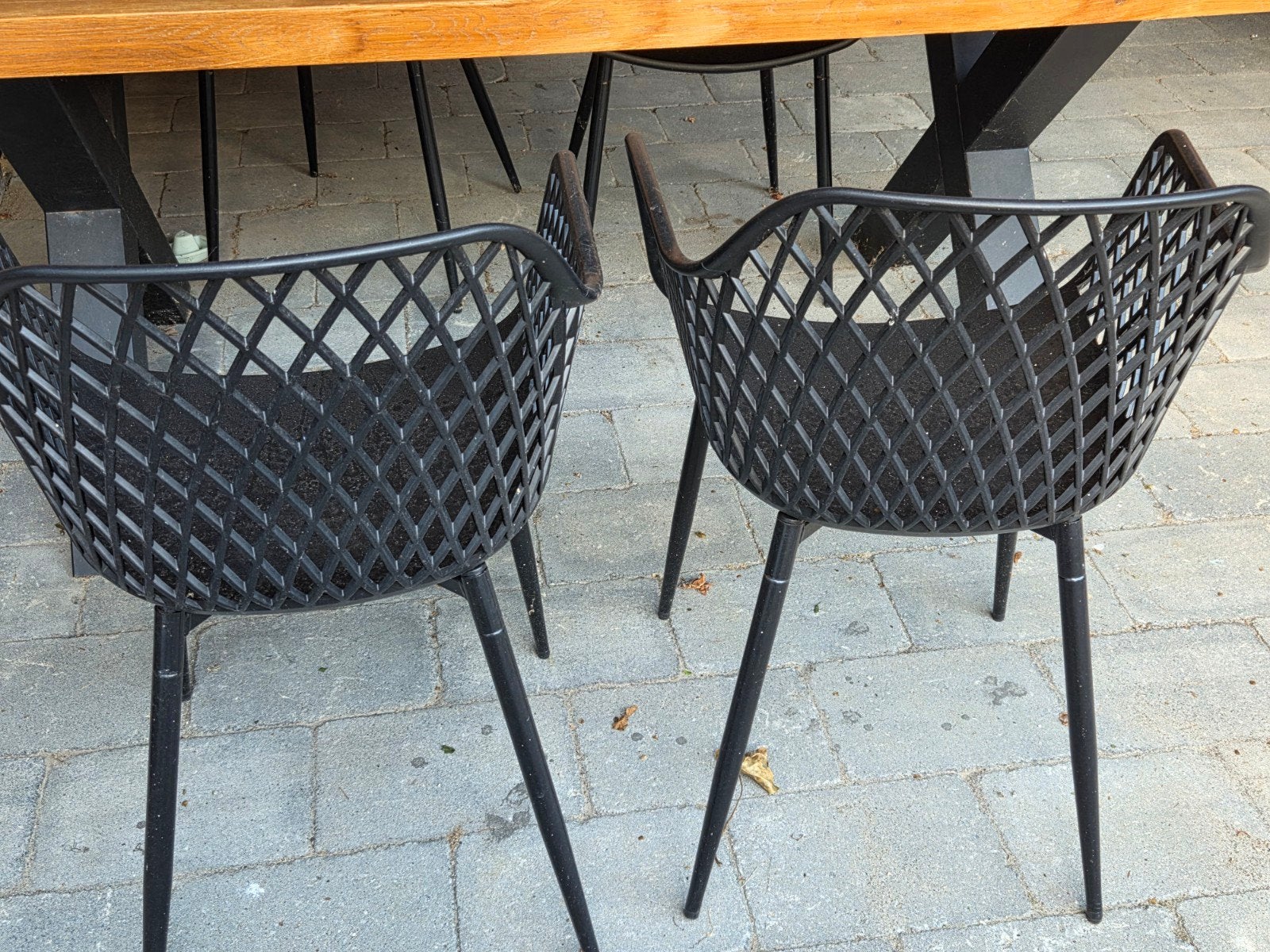 4 tuinstoelen, Ophalen, Gebruikt, Tuinset, Overige materialen