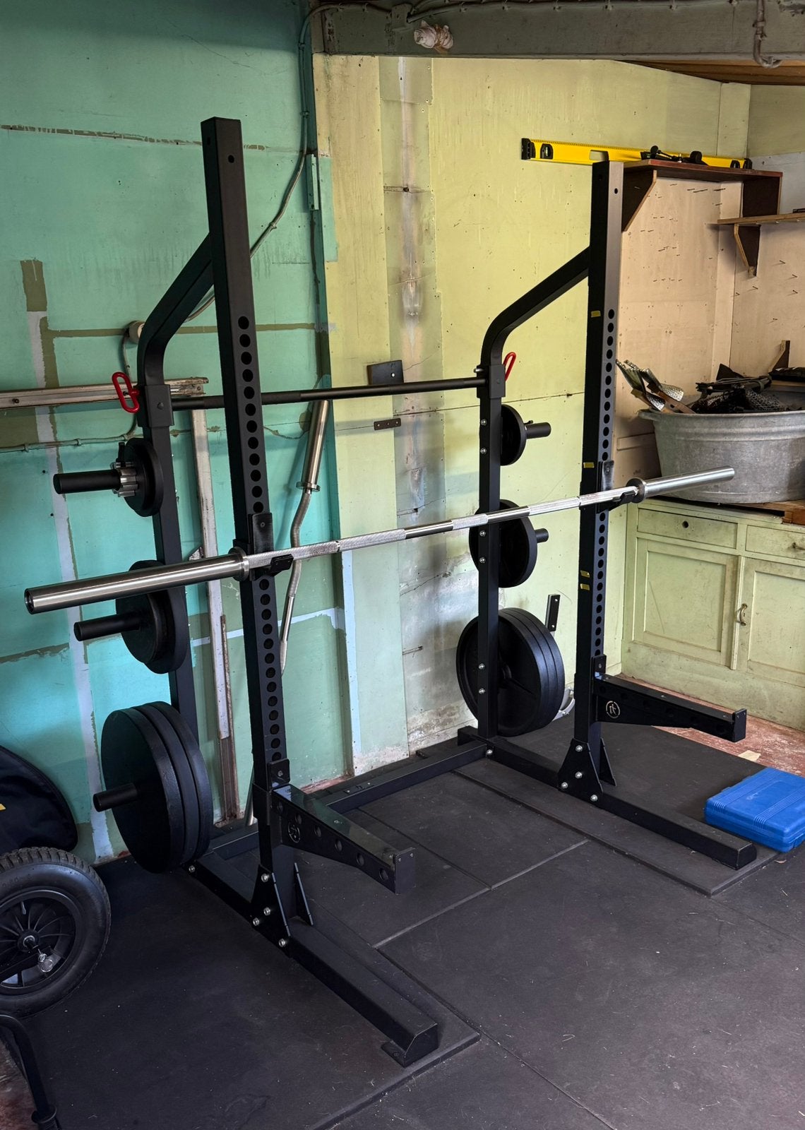 Strength Shop Garage Half Rack, Sport en Fitness, Fitnessmaterialen, Ophalen, Zo goed als nieuw, Overige typen