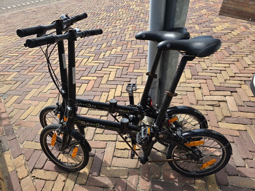 2 Dahon Jifo Uno vouwfietsen, Fietsen en Brommers, Ophalen, Gebruikt, Velgrem, 16 tot 18 inch