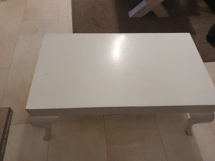 Barok tafeltje tafel  Wit, sierlijke poten, Ophalen, Gebruikt, Barok, 100 tot 150 cm