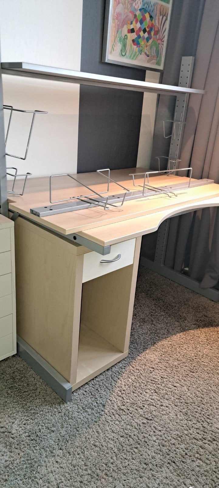 ikea bureau Jerker met 2 planken, Ophalen, Opbergruimte, Gebruikt, Hout