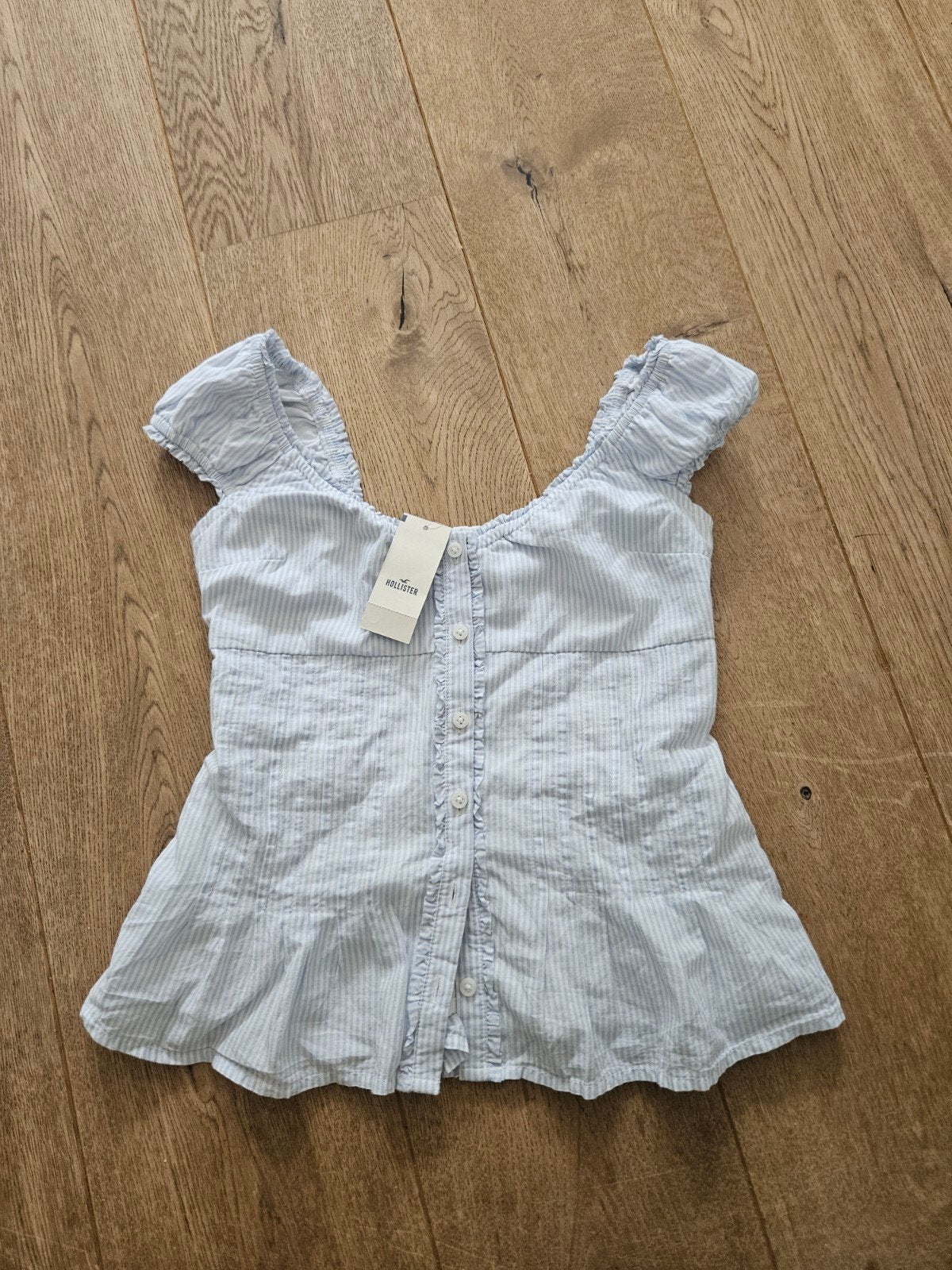 Hollister top - Nieuw XS, Blauw, Nieuw, Ophalen of Verzenden, Korte mouw