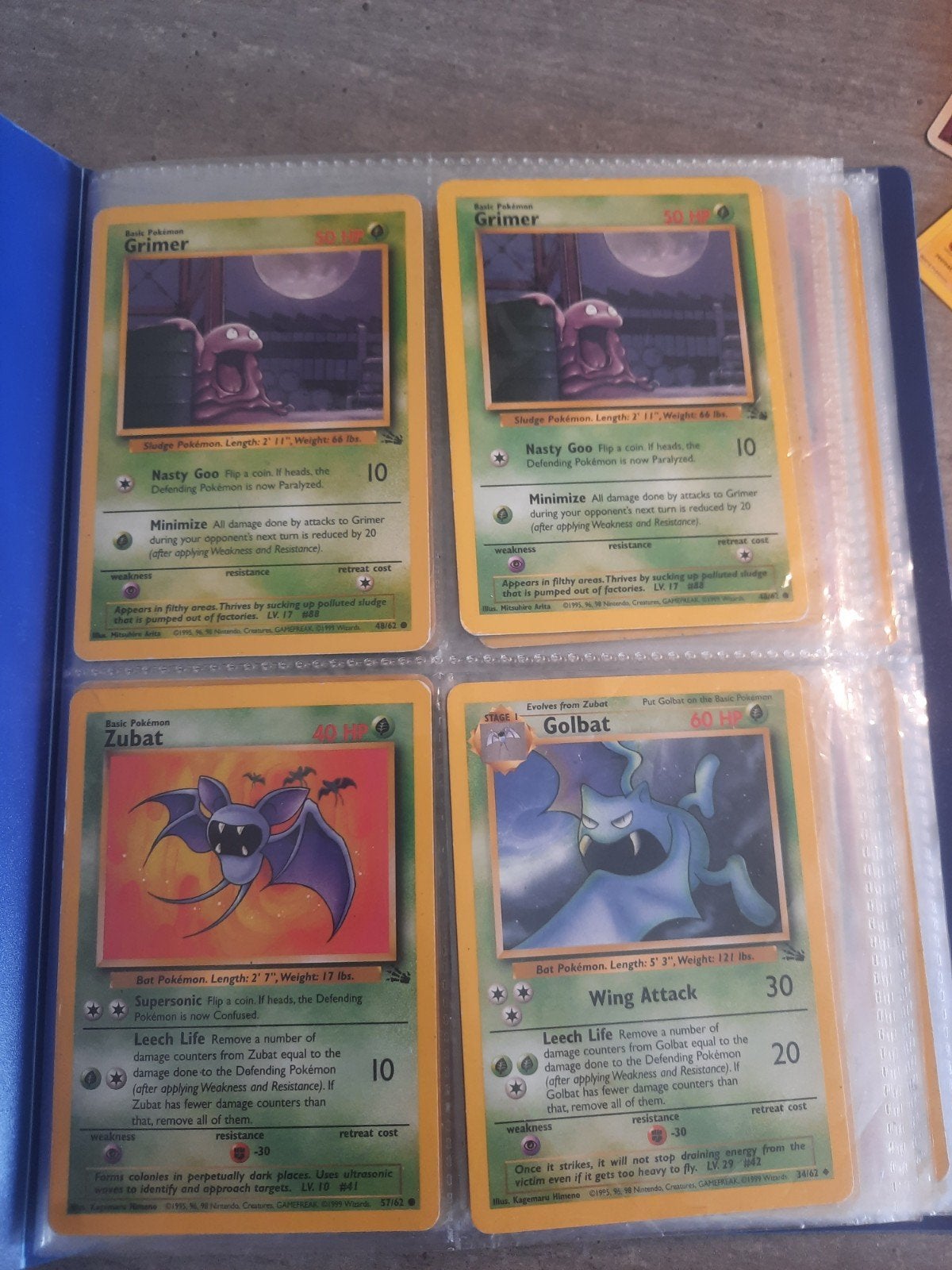 Pokémon kaarten base set jungle en fossil, Ophalen of Verzenden, Gebruikt, Meerdere kaarten, Foil
