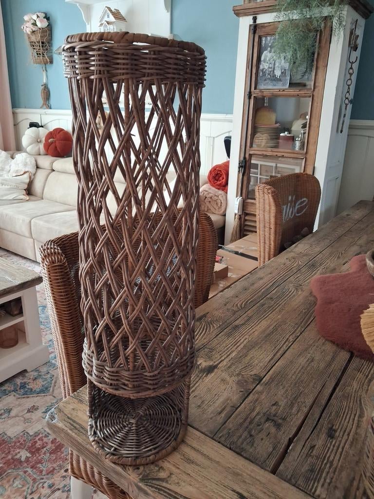 Mooie Riviera Maison Rattan Toiletrolhouder, Ophalen of Verzenden, Zo goed als nieuw, Bruin, Overige typen