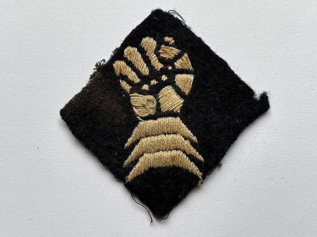 British WW2 6th ARMOURED DIVISION Formation Sign patch WO2, Verzamelen, Ophalen of Verzenden, Landmacht, Engeland, Embleem of Badge