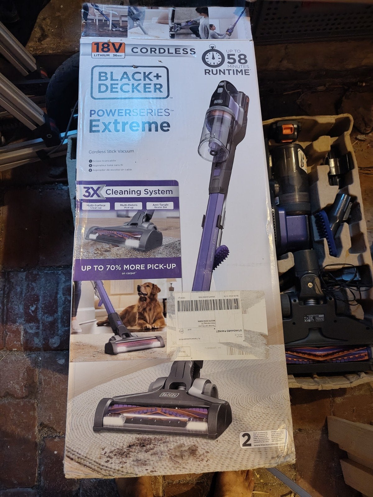 BLACK+DECKER POWERSERIES Extreme 18V Steelstofzuiger, Overige merken, Draadloos, Gebruikt, Ophalen of Verzenden
