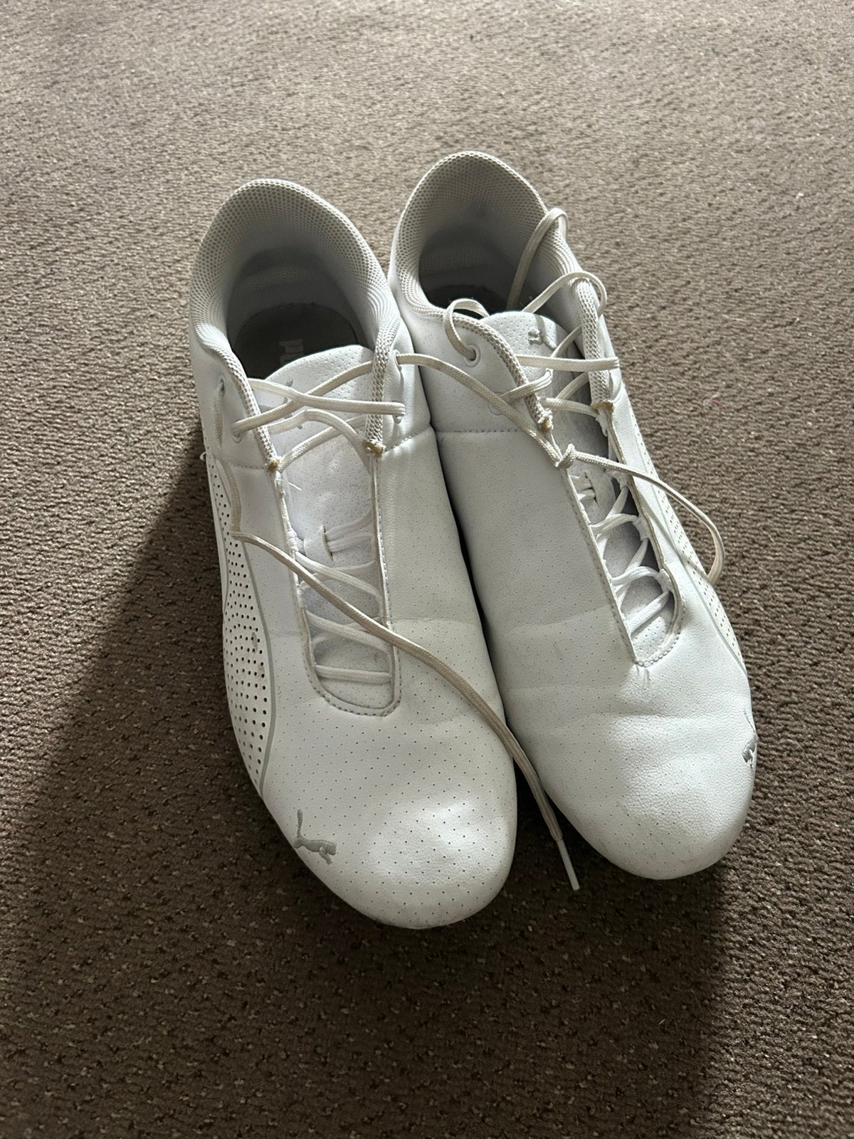 Witte Puma/BMW/Motorsport schoenen, Ophalen, Gedragen, Wit, Sneakers of Gympen