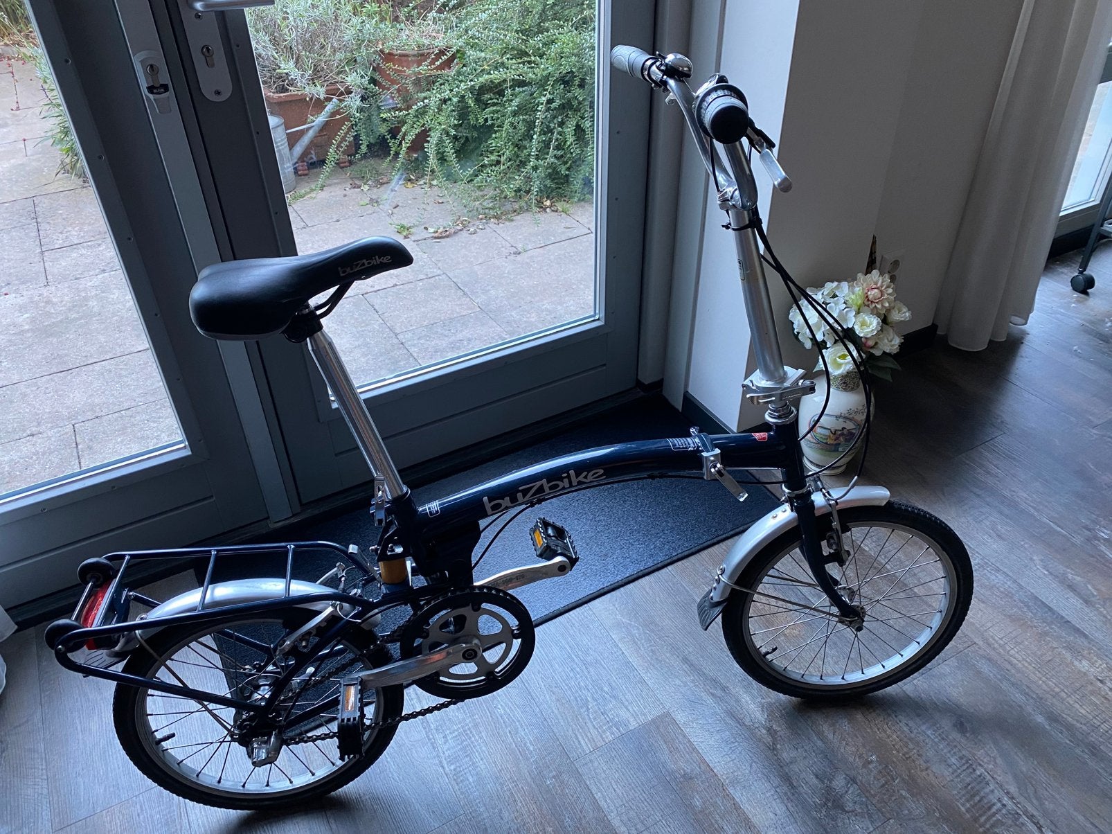 Buzbike volledig opvouwbaar fietsje 13 kg zeer goede staat, Minder dan 14 inch, Velgrem, Versnellingen, Zo goed als nieuw
