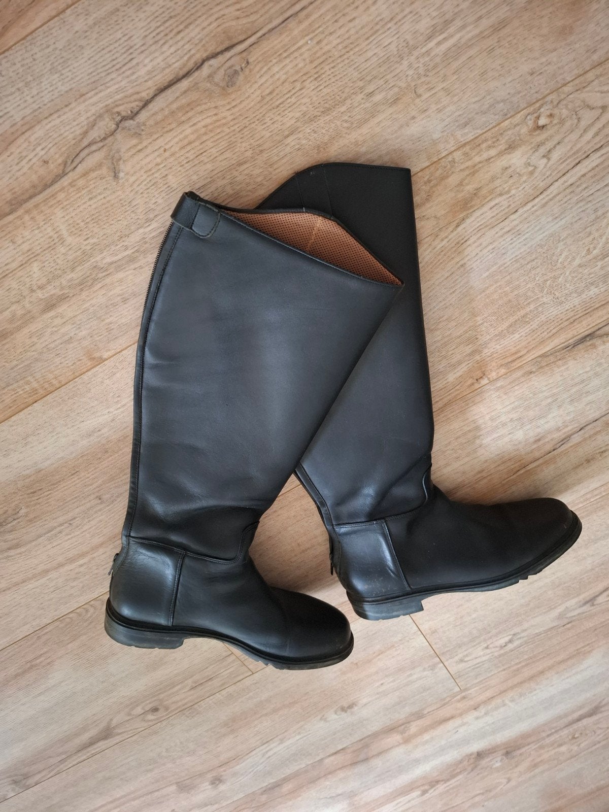 Horze Leren Zip-Up Rits achterk. rijlaarzen MT 42, kuit 43cm, Dieren en Toebehoren, Dressuur, Dames, Overige merken, Ophalen of Verzenden
