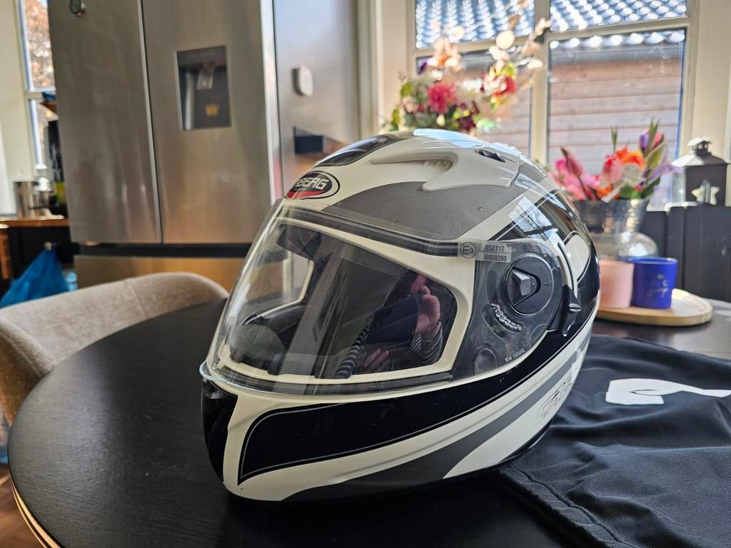 Caberg motorhelm met ingebouwde zonnebril, maat S, Ophalen of Verzenden, Tweedehands, Integraalhelm, Caberg