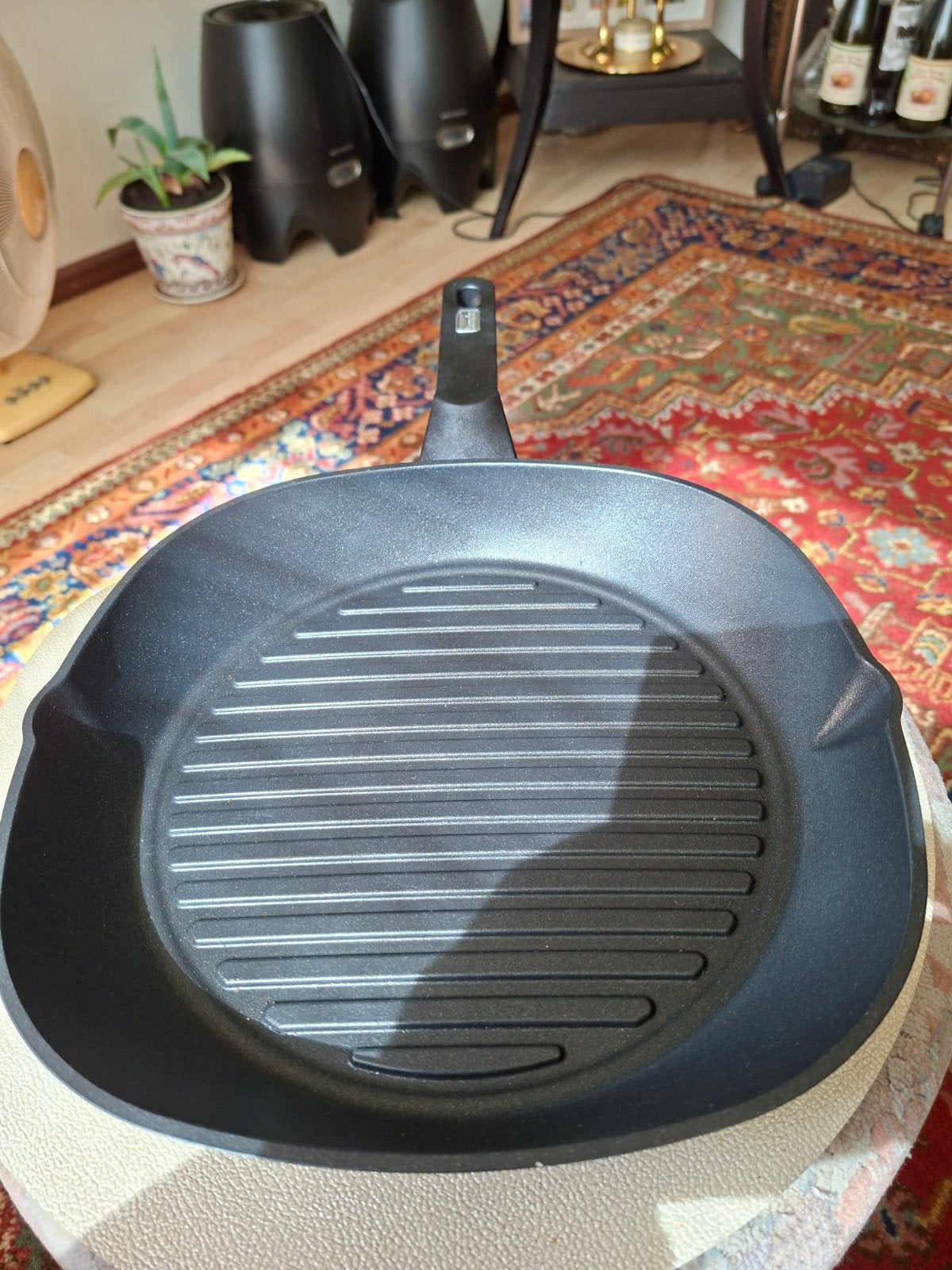 Berndes grilpan 28 cm 100 % recyclen aluminium zgan, Overige typen, Ophalen of Verzenden, Zo goed als nieuw, Zwart