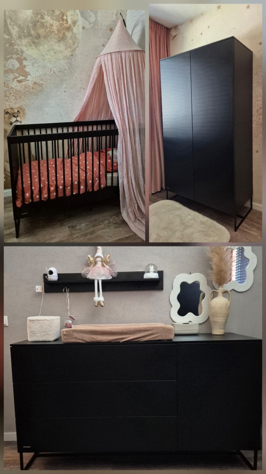 Kidsmill intense II complete babykamer zwart, Ophalen, Gebruikt, Jongetje of Meisje
