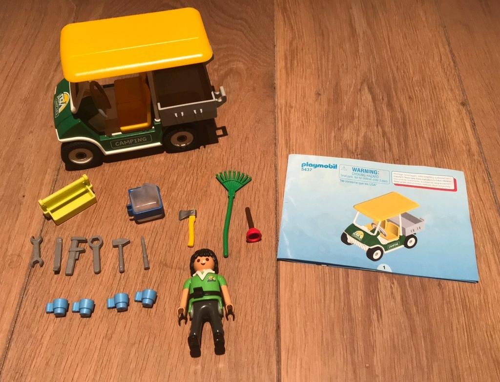 Playmobil Camping Dienstvoertuig, Ophalen of Verzenden, Zo goed als nieuw, Complete set