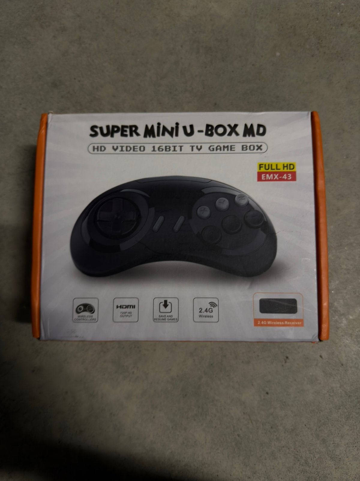 Super Mini U-Box MD (EMX-43) – 16-Bit HD Retro TV Game Box, Met games, Mega Drive, Met 2 controllers, Ophalen of Verzenden