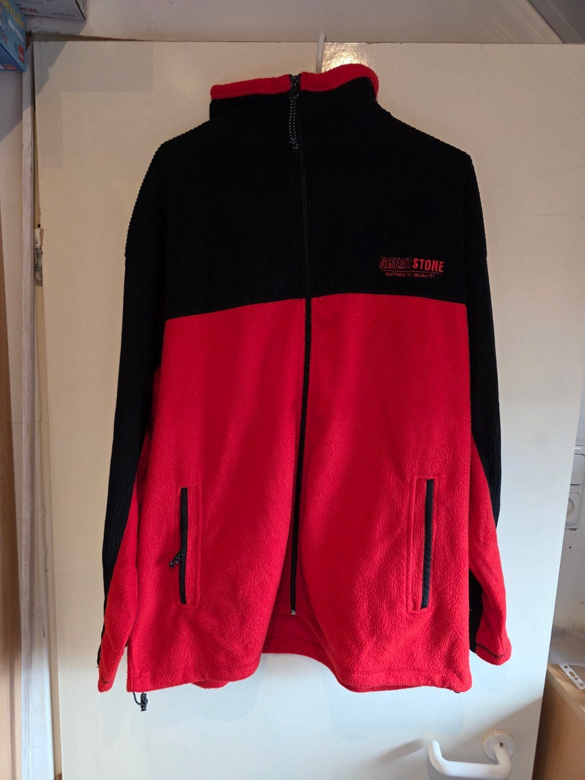Vest maat xl kleur rood met zwart merk great stone, Ophalen of Verzenden, Maat 56/58 (XL), Rood